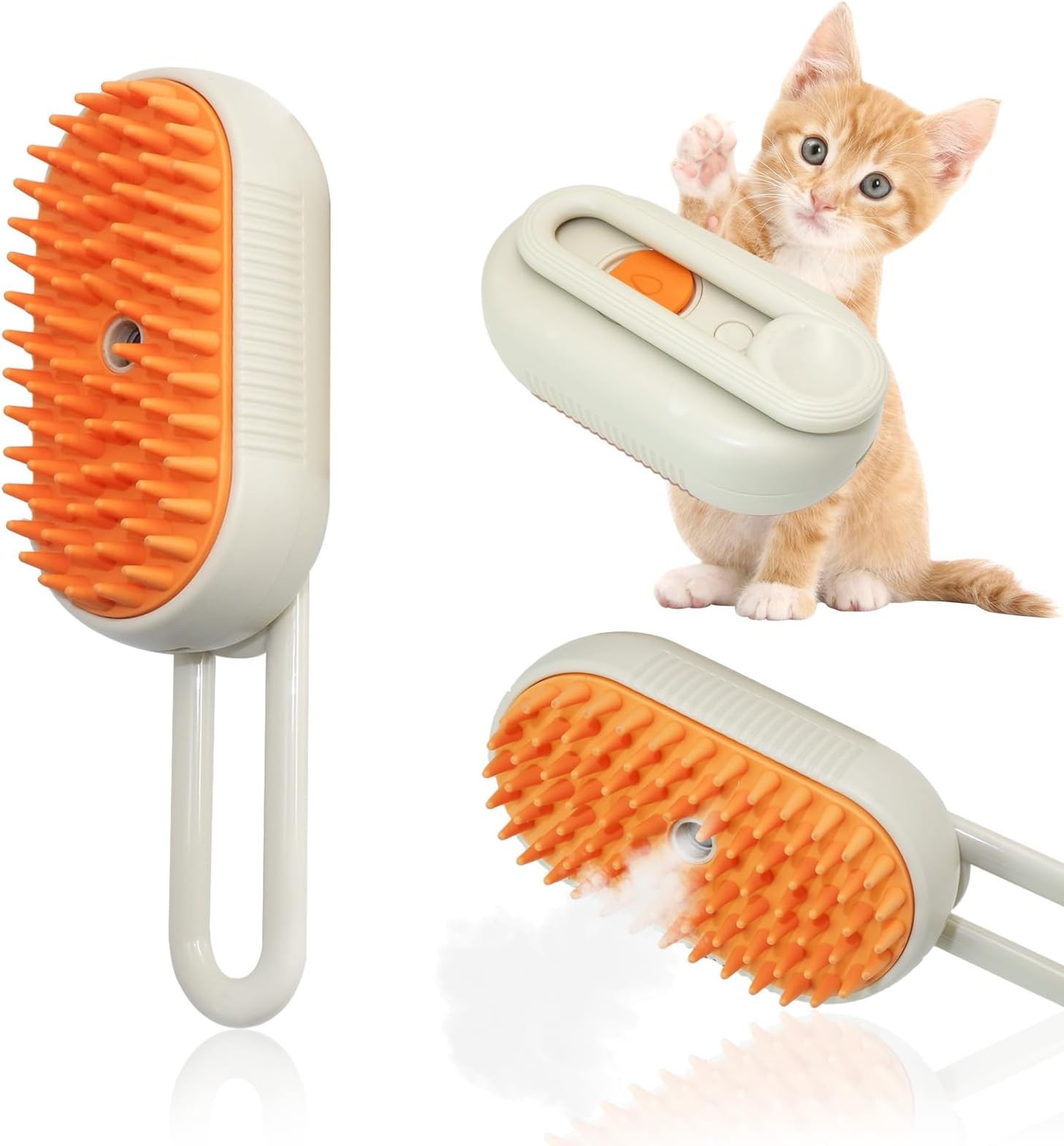 Pet Steam Brush in Action
